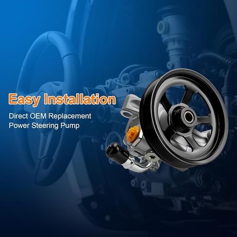 Power Steering Pump with Pulley Fits for Chevy Traverse Chevrolet Equinox GMC Acadia Buick Enclave Saturn Outlook Suzuki XL-7 Pontiac 3.6L 2007-2017 Replaces 12589753 20-2403 96-2403 20954812 in Saudi Arabia