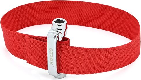 Gerox Heavy-duty belt-type oil filter wrench | Oil filter removal tool | Suitable for narrow areas | For installing and removing engine filters, oil pipes, and joints | Anti-slip and adjustable in Saudi Arabia