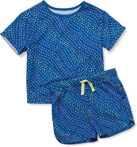 Lands' End Girls Short Sleeve Tee and Shorts Pajama Set in Saudi Arabia
