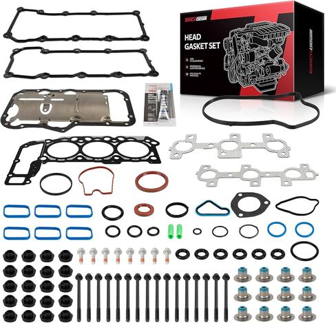 مجموعة حشية رأس Torchbeam مع مسامير الرأس ES72198 مناسبة لـ Altima 2002-2006، Sentra 2002-2006، مجموعة حشيات رأس اسطوانة المحرك in Kuwait