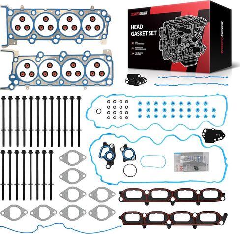 مجموعة حشية رأس Torchbeam مع مسامير الرأس ES72198 مناسبة لـ Altima 2002-2006، Sentra 2002-2006، مجموعة حشيات رأس اسطوانة المحرك in Kuwait