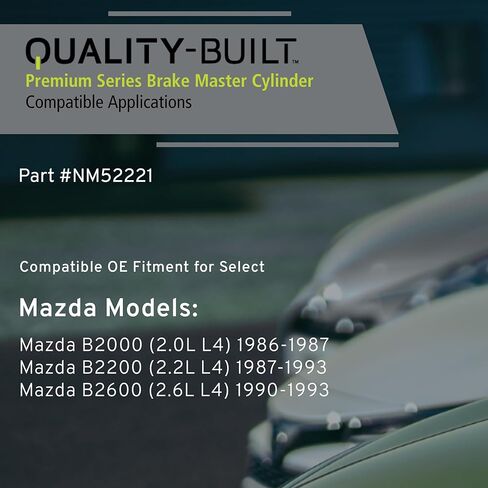 QUALITY-BUILT Premium Brake Master Cylinder with Reservoir NM52221 - Compatible with 1986-1993 Mazda (B2000,B2200,B2600) in Kuwait