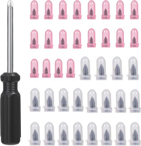 40pieces of tire Repair Rubber Bolts, tire Screw Plug Quick Repair Tool, Vacuum tire Repair kit with Spiral Rubber Bolts, Suitable for Various Types of Vacuum Tires in Saudi Arabia