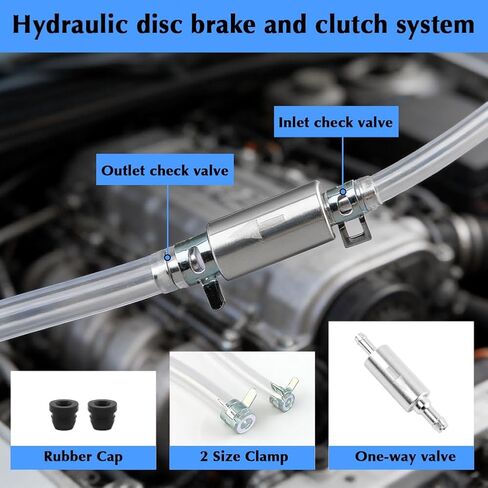 مجموعة نزيف الفرامل، مجموعة نزيف الفرامل للدراجات النارية، تتضمن 100 مل حلقة SY-ringe 50 سم أداة نزف سائل زيت خرطوم للدراجات النارية والسيارات وصيانة إصلاح نظام الفرامل in Kuwait