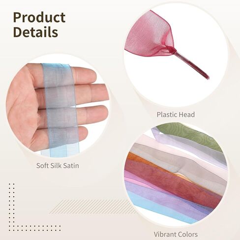 Homaisson 28 Pairs Silk Ribbon Shoe Laces - Chiffon Ribbon Shoelaces, Decorative Flat Princess Style, 28 Colors 47 in Organza Laces for Sneakers, Boots, Bag Ornaments, DIY, Present Wrapping in Saudi Arabia