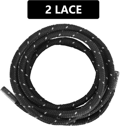 UamGlsob Reflective 550 Paracord Shoelaces - 7-Strand Core Heavy Duty Shoe Laces for Outdoor Hiking, Running & Work Boots in Saudi Arabia