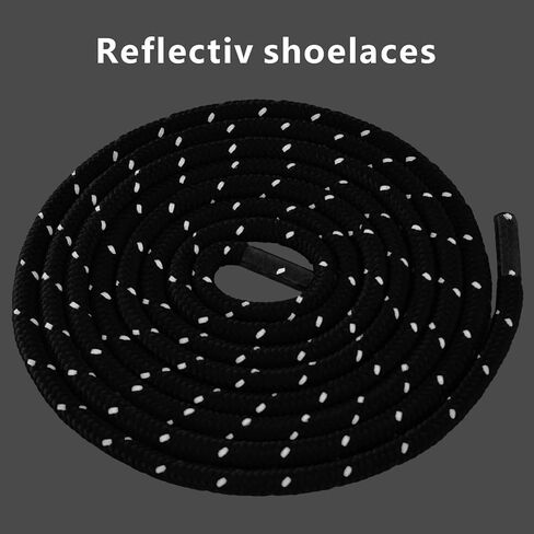 UamGlsob Reflective 550 Paracord Shoelaces - 7-Strand Core Heavy Duty Shoe Laces for Outdoor Hiking, Running & Work Boots in Saudi Arabia