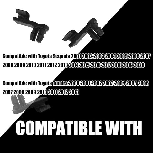2PCS Hood Safety Catch Snap, Hood Clips Compatible with Toyota Sequoia 2001-2022, Tundra 2000-2013, 69759-0C010 in Saudi Arabia