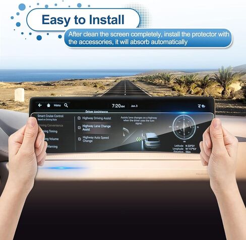 واقي شاشة Genesis GV80 2022 2023 2024، لواقي شاشة Genesis G80 2021-2024، زجاج مقسى 9H 2023 2024 ملحقات Genesis GV80/G80 واقي شفاف عالي الدقة 14.5 بوصة - فائق الدقة in Saudi Arabia