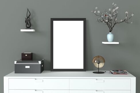 إطار أحجية PFFO مقاس 18×23.5 لديكور الحائط على شكل أحجية الصور المقطوعة، إطار صورة أسود للنمط الحديث أو التقليدي in Kuwait