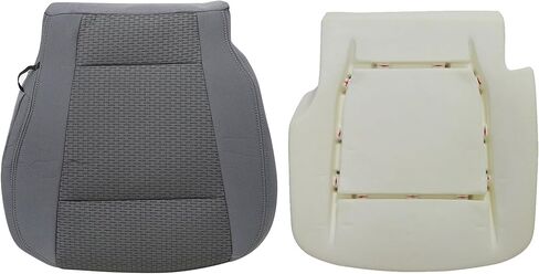GXARTS Gray Front Driver Side Bottom Cloth Seat Cover & Seat Foam Cushion Replacement Compatible with Ford F250 F350 F450 F550 XLT 2017 2018 2019 2020 2021 Fit for Ford F150 2015-2020 in Saudi Arabia