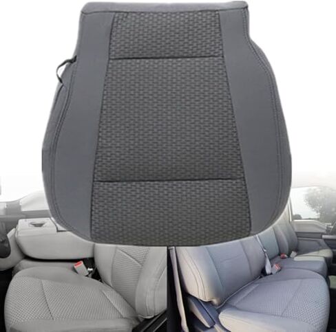 GXARTS Gray Front Driver Side Bottom Cloth Seat Cover & Seat Foam Cushion Replacement Compatible with Ford F250 F350 F450 F550 XLT 2017 2018 2019 2020 2021 Fit for Ford F150 2015-2020 in Saudi Arabia