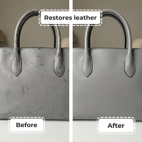 Leather Restoration Cream - Repairs Scratches, Scuffs, Fading & Worn Spots - with Shea Butter, Jojoba, Avocado & Beeswax - Fast-Drying, Non-Staining, No Sticky - Residue Care Kit (1pc) in Saudi Arabia
