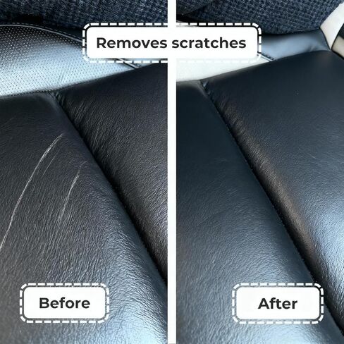 Leather Restoration Cream - Repairs Scratches, Scuffs, Fading & Worn Spots - with Shea Butter, Jojoba, Avocado & Beeswax - Fast-Drying, Non-Staining, No Sticky - Residue Care Kit (1pc) in Saudi Arabia