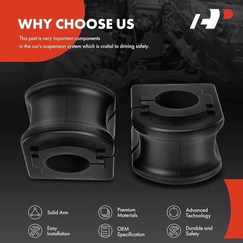 A-Premium 2 x Rear To Frame Suspension Stabilizer Bar Bushings Sway Bar Bushings, Compatible with Toyota Camry 2018-2022, Avalon 2020-2022 in Kuwait