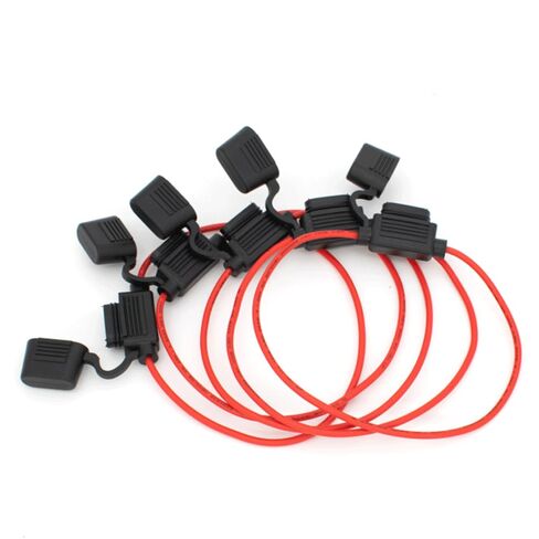 12 AWG حامل الصمامات المضمنة 12 فولت ترقية 12 AWG حامل الصمامات المقاوم للماء مع صمامات السيارة القياسية 2A 3A 5A 7.5A 10A 15A 20A 25A 30A في حامل الصمامات الخطية 12 فولت لحاملي السيارات البحرية Mini 30 AMP 5 قطع in Saudi Arabia