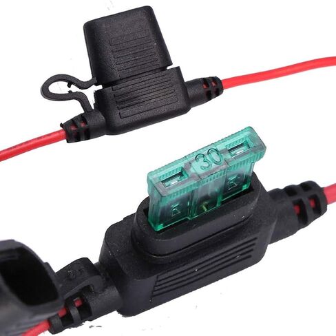12 AWG حامل الصمامات المضمنة 12 فولت ترقية 12 AWG حامل الصمامات المقاوم للماء مع صمامات السيارة القياسية 2A 3A 5A 7.5A 10A 15A 20A 25A 30A في حامل الصمامات الخطية 12 فولت لحاملي السيارات البحرية Mini 30 AMP 5 قطع in Saudi Arabia