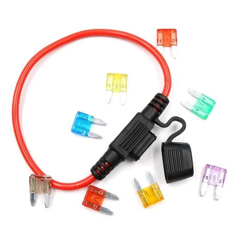 12 AWG حامل الصمامات المضمنة 12 فولت ترقية 12 AWG حامل الصمامات المقاوم للماء مع صمامات السيارة القياسية 2A 3A 5A 7.5A 10A 15A 20A 25A 30A في حامل الصمامات الخطية 12 فولت لحاملي السيارات البحرية Mini 30 AMP 5 قطع in Saudi Arabia