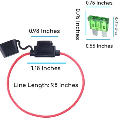 12 AWG حامل الصمامات المضمنة 12 فولت ترقية 12 AWG حامل الصمامات المقاوم للماء مع صمامات السيارة القياسية 2A 3A 5A 7.5A 10A 15A 20A 25A 30A في حامل الصمامات الخطية 12 فولت لحاملي السيارات البحرية Mini 30 AMP 5 قطع in Saudi Arabia
