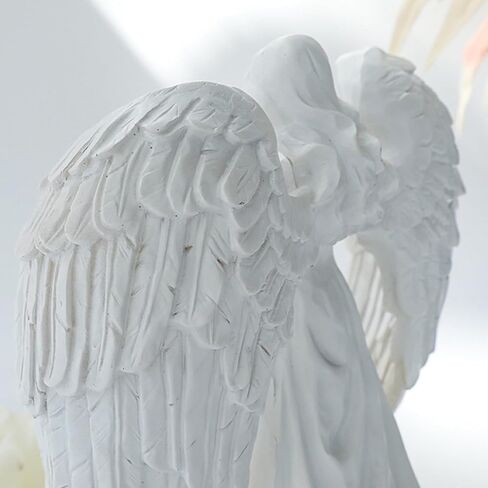 حامل شموع Angel Tealight، حامل شموع نذرية من الراتنج، هدايا ديكور على الطراز القوطي (الشمعة غير متضمنة) in Kuwait