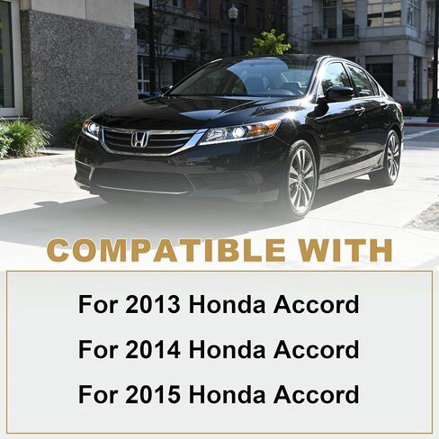 PartsFlow مصباح هالوجين أسود الإسكان واضح عدسة كشافات الجمعية الجانب الأيمن الركاب ل 2013 2014 2015 هوندا أكورد HO2503151 in Kuwait