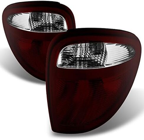 AKKON - For Dodge Caravan Chrysler Town & Country Red Clear Tail Lights Tail Lamps Replacement Left + Right Pair in Saudi Arabia