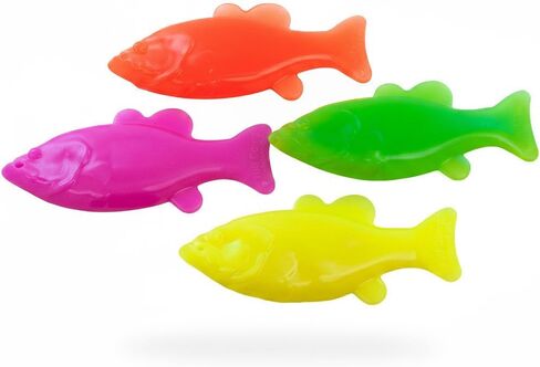 Ruff Dawg Minnow Floating Rubber Dog Toy Assorted Neon Colors in Saudi Arabia