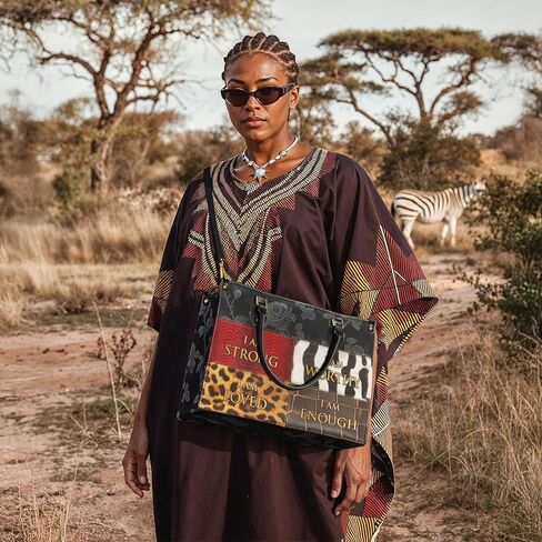 حزمة Afroyla: حقائب يد Aina Coconut White & Kadia - مجموعة من قطعتين، جلد نباتي فاخر متوسط ​​الحجم، هدية للنساء، Mon in Kuwait