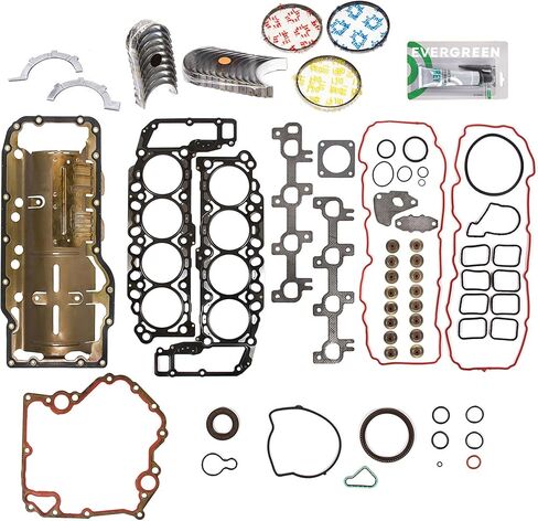 Evergreen SA-5494198458-4 مجموعة حشية كاملة محامل حلقات متوافقة مع/لـ 99-03 Jeep Dodge 4.7L SOHC in Saudi Arabia