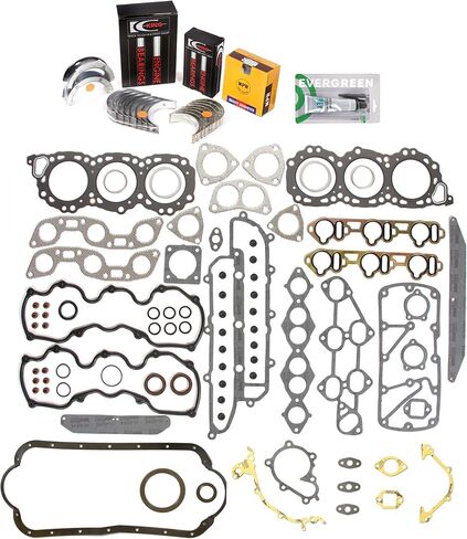 Evergreen SA-5494168581-3 Full Gasket Set Bearings Rings Fit 84-86 Nissan Maxima 300ZX 3.0 SOHC VG30 in Saudi Arabia