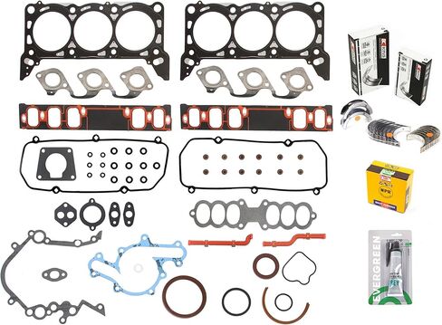 Evergreen SA-5494167867-2 Engine Re-Ring Kit Fit 97-98 Ford Mustang Mercury Cougar 3.8L 232CID OHV VIN 4 in Saudi Arabia