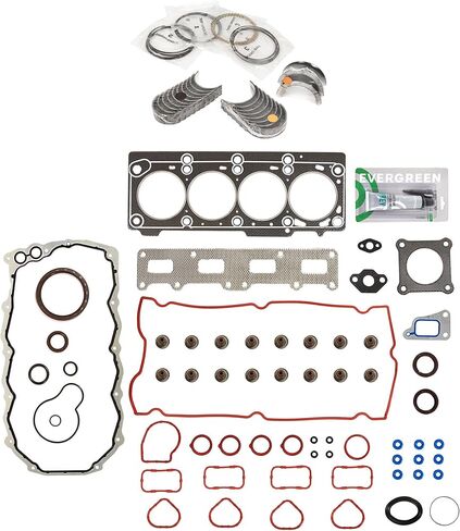 Evergreen SA-3129800066-6 Full Gasket Set Bearings Rings Compatible With/For 2001 Chrysler PT Cruiser 2.4L DOHC VIN B in Saudi Arabia