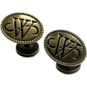Bruce Wayne CUFFLINK Batman Brass replica Set