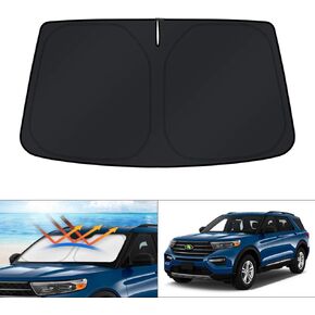 مظلة شمسية مناسبة حسب الطلب من KUST لسيارة Ford Explorer SUV 2011-2019، مظلة شمسية قابلة للطي، حاجب للشمس، كتل حماية من الأشعة فوق البنفسجية