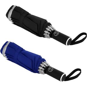 EVEMANT 2 Pack Travel Umbrella,Umbrellas for Rain Windproof,Automatic inverted Small Compact Umbrella,Car Umbrella,EVUM001