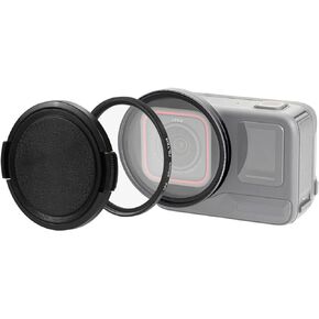 طقم مرشح عدسة PULUZ لـ Insta360 Ace Pro، حلقة محول مرشح 52 مم، إطار عدسة من سبائك الألومنيوم، غطاء حماية لغطاء عدسة الأشعة فوق البنفسجية لملحقات كاميرا Insta360 Ace Pro Action