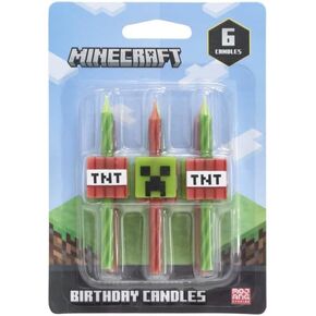 DecoPac Minecraft Candles 6pk