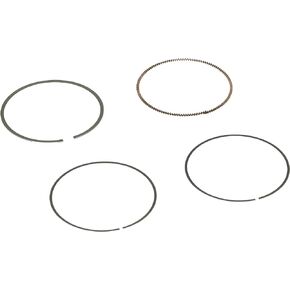 Wiseco 7700YC 0.8mm Top Ring and 1.5mm Oil Ring Set for 77.00mm Cylinder Bore ,black