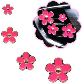 ORIESSE Cute Flowers Vent Clips Car Air Freshener,4pcs Purple Daisy Flower Car Accessories for Air Freshener with Car Scent,Women Car Decorations