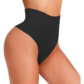 Jenbou Tummy Control Thong Shapewear for Women Butt Lifter Panties Seamless Body Shaper Underwear