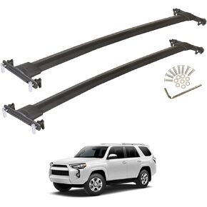 TUNTROL OE Style Crossbars Roof Rack Replacement Fit for Toyota 4Runner 2010-2021 Aluminum Luggage Cargo Carrier,Silver