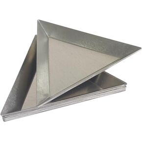 JVX Beads Beading Jewelry Organizing Pearl Bead Sort Sorting Aluminum Trays Triangle 10 Pcs