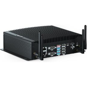 HISTTON Fanless Mini PC Core i5-10210U, 16GB RAM 512GB M2. SSD, Industrial PC with 6 RS232 COM, HD+DP+Type-C Triple Display, 2 LAN, 8 USB, GPIO, SIM, WiFi, BT4.2, Mini PC Windows 11 Pro, Linux/Ubuntu