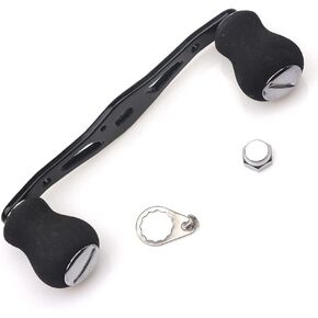 Fishing Wheel Handle Replacement Rocker Arm Grip Handle Baitcast Reel Crank Arm Modified Accessories Double Rocker - Gold