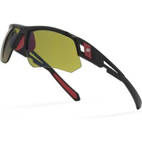 BLAITEJUS Golf Sunglasses for Men Women Wrap Semi-Rimless Sports Sunglasses Golfing Shades UV400 Protection Sun Glasses