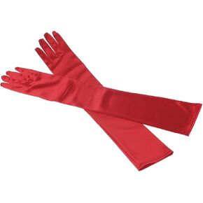 XINMELISHANG Women Elegant Satin Gloves Ladies Bridal Gloves Wedding Gloves Costume Gloves
