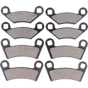 MOTOKU Front and Rear Brake Pads for Ranger RZR 570 RZR 800