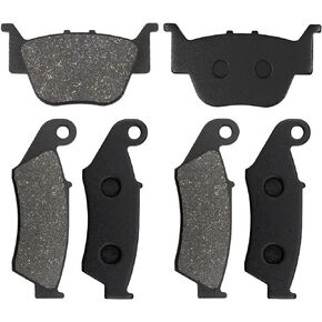 ZICOO Front & Rear Brake Pads for Honda TRX450R TRX 450R TRX 450 R TRX450 TRX450ER 2004 2005 2006 2007 2008 2009 2010 2011 2012 2013 2014