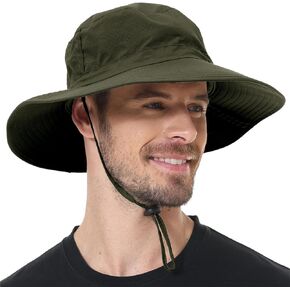 ZOORON Boonie Hat UPF 50+ Cooling Sun Hat for Men and Women,Wide Brim Bucket Hats with UV Protection for Safari Hiking Beach