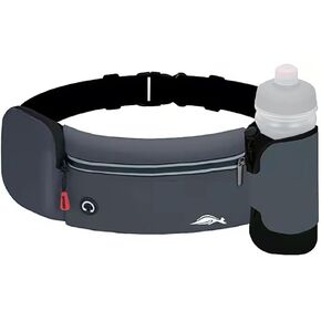 Running Waist Pack with Water Bottle Holder, Upgraded Waterproof Fanny Pack with Bottle Pocket, Hiking Belt Hydration for Men Women, Ideal for Storing Carry-ons, Suitable for All Phones Up to 7.2'